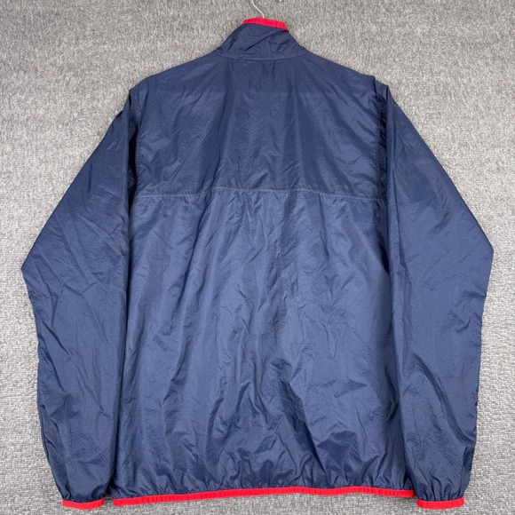 Patagonia Houdini Snap-T Pullover Mens Small Blue Outdoors Packable Rain Gorp - Picture 6 of 9